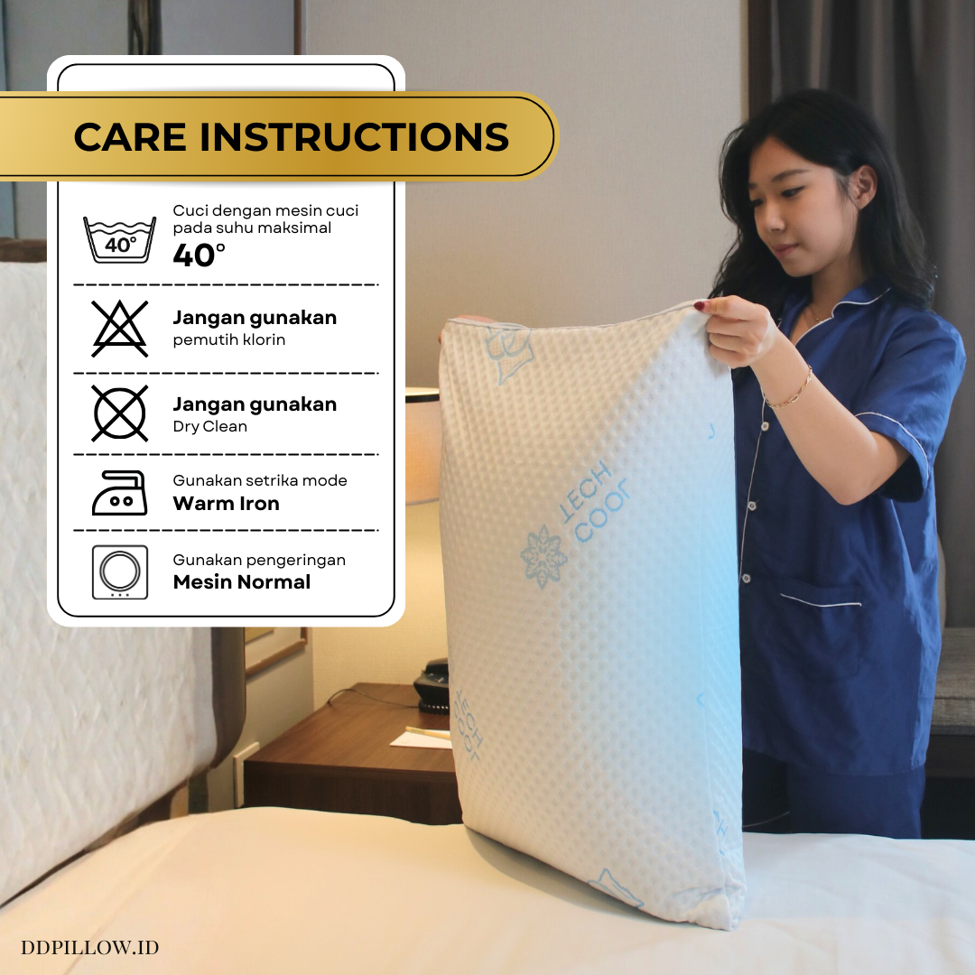 Pelindung Bantal Dingin Anti Air / Cooling Waterproof Pillow & Bolster Protector | Cool Tech 8